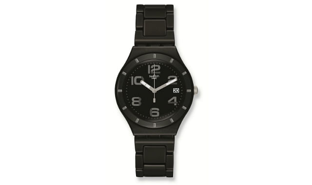 Swatch aluminium Full-Blooded watches DECOR BLACK